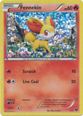 Fennekin 3/12 Confetti Holo Promo - 2013 McDonald's Campaign